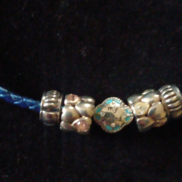 ☆CHAMILIA 5 Charm Bracelet My Sister My Friend Sterling Silver - Picture 5 of 5